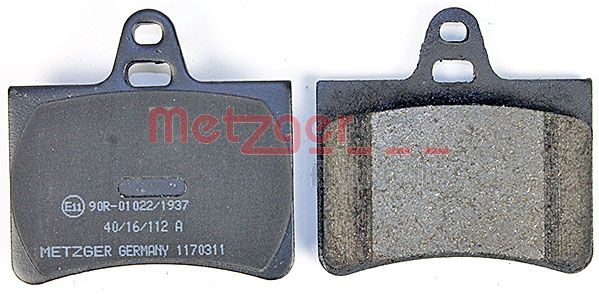 METZGER 1170311 Bremsbelagsatz, Scheibenbremse